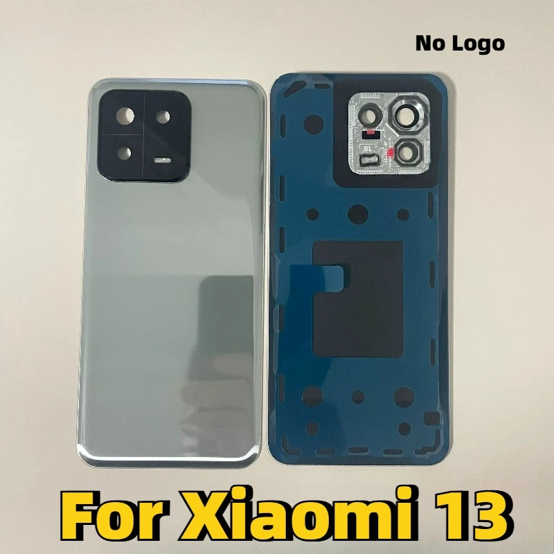 Re color Battery Door Glass Back Cover For Xiaomi 13 5G 2211133C/G Rear Housing Clear Glass Panel Replacement+Adhesive Sticker