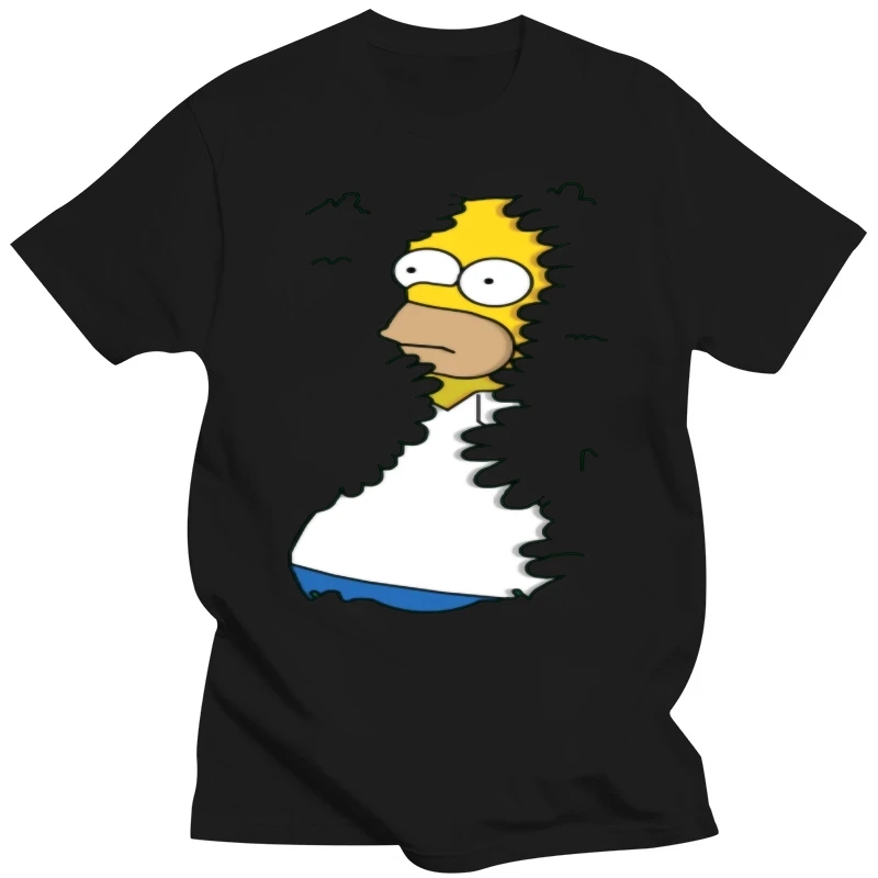 New Homer In Hedges T-Shirt t shirt man T-shirt for a boy oversized t shirt t shirts for men graphic