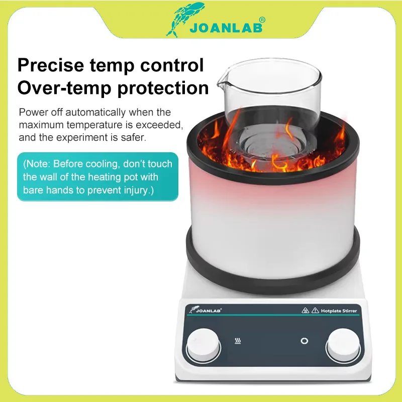 JOANLAB OB-2 Heat Collecting Magnetic Stirrer Water & Oil Bath Dual Use Lab Heating Mixer