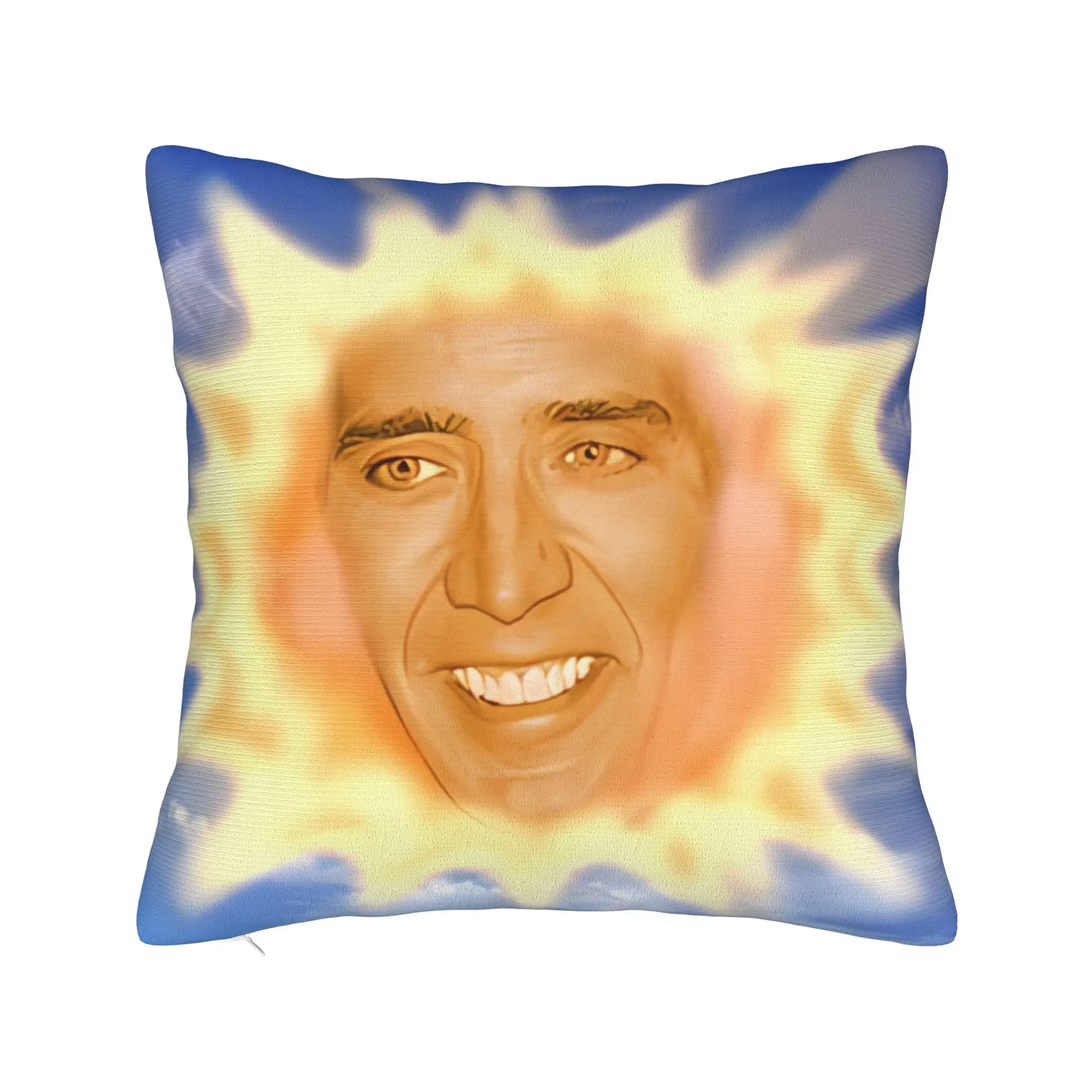 Pillow Cover Nicolas Cage Face  Morden Pillow Case For Wedding Party Home Decor Pillowcases