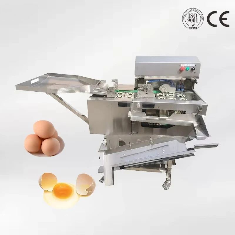 Fresh Chicken Egg Breaking Separator Custom Commercial Egg Yolk White Liquid Extractor Production Machinery