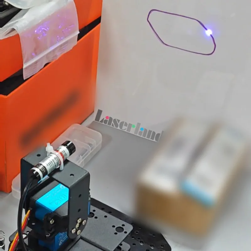 405nm Violet Purple Dot Laser Module for Optical Experiment and UV Detection Card