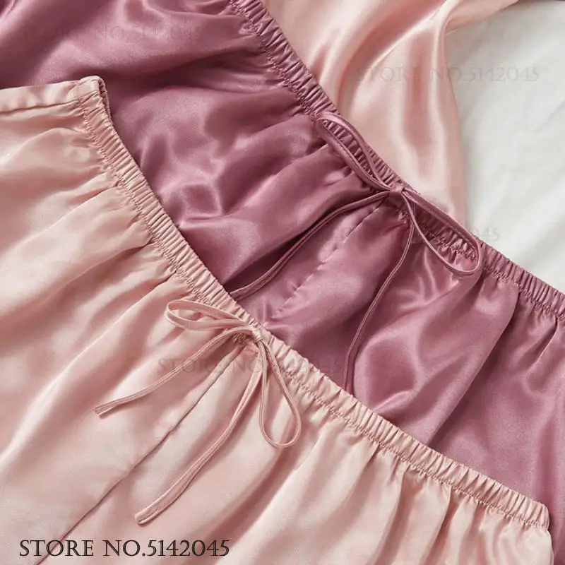 PLUS SIZE 3XL 4XL Women's Pajamas Sleepwear 2Pcs Set Sexy Suspender Lingerie Pijamas Suit Patchwork Lace Home Clothes Loungewear 5