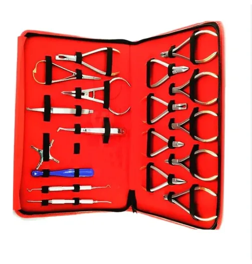 High Quality 18-Pcs Orthodontics Basic Dentals Instruments Set Premiums Composites Kit Dentals Equipments/oral equipment