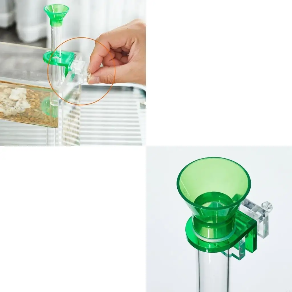 

X4YE Acrylic Shrimp Feeder Tube Feeding Dish Deep Bowl for Aquarium Shrimp Fish