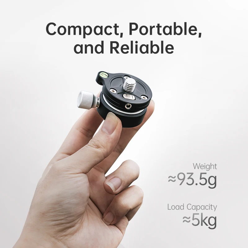 FALCAM W40 Ballhead وعاء صغير من سبائك الألومنيوم 360 درجة ° تعديل المستوى لكاميرا Treeroot الاحترافية حامل ثلاثي القوائم برأس كروي