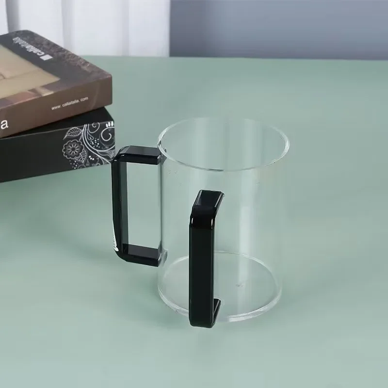 High-capacity Transparent Acrylic Double Handle Washing Cup Two Tone Teapot Bathroom Products For Jewish