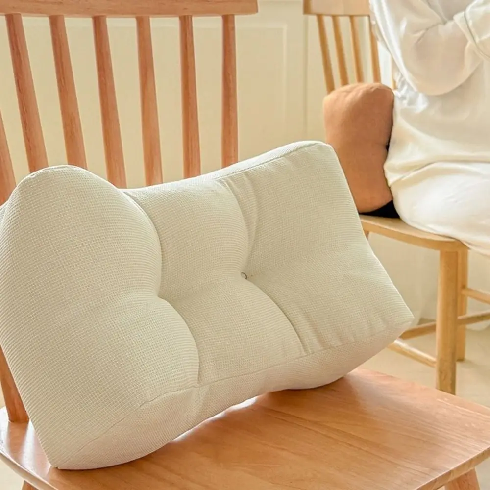 

Relax Your Waist Soft Linen Waist Pillow Washable Comfortable Lumbar Pillow Thickened Chair Cushion Car Seat