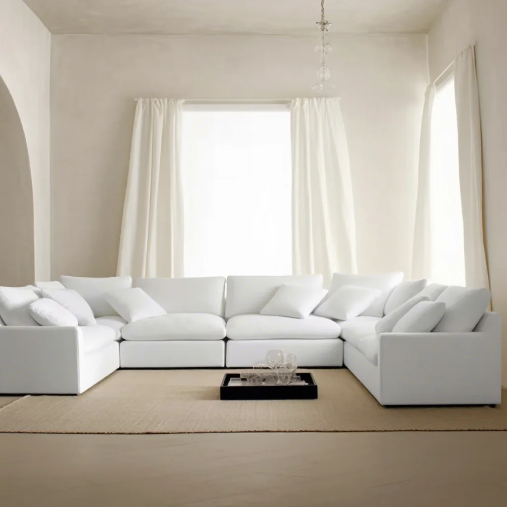 

Sigma Modern Sofa Soft High Density Sponge Comfortable Sectional Convert Customized Size Color for Living Room Mall