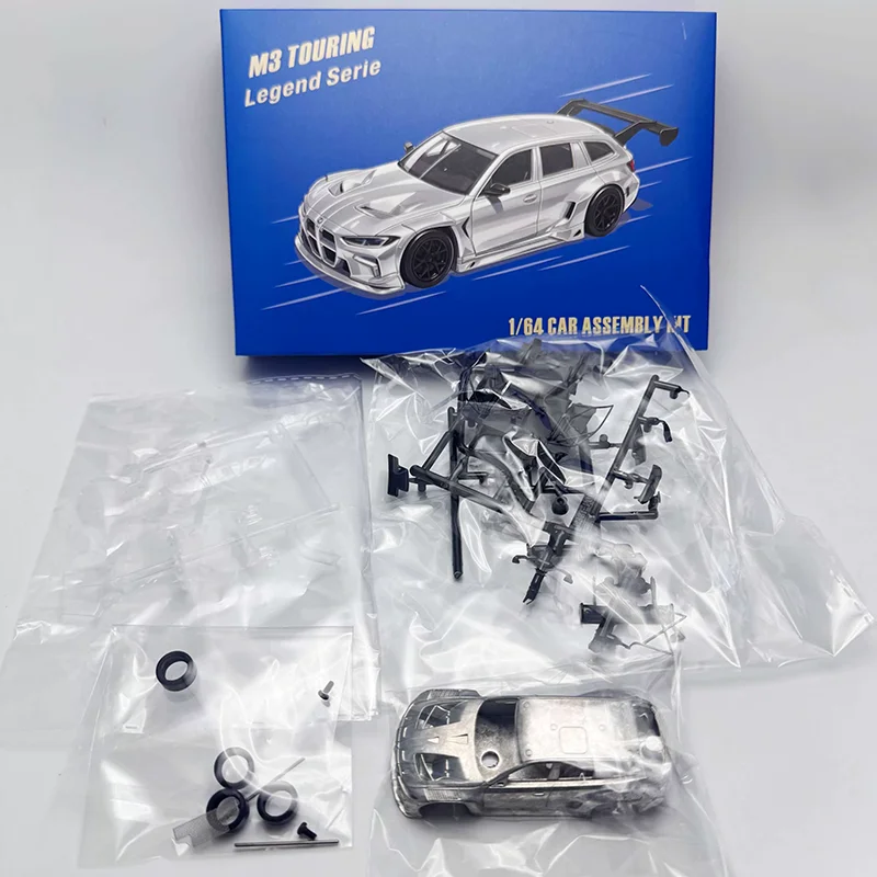 Elite Build Diecast 1:64 Scale M3 Touring Assembly Kit Alloy Car Model Static Display Collectible Toy Gift Souvenir Decoration