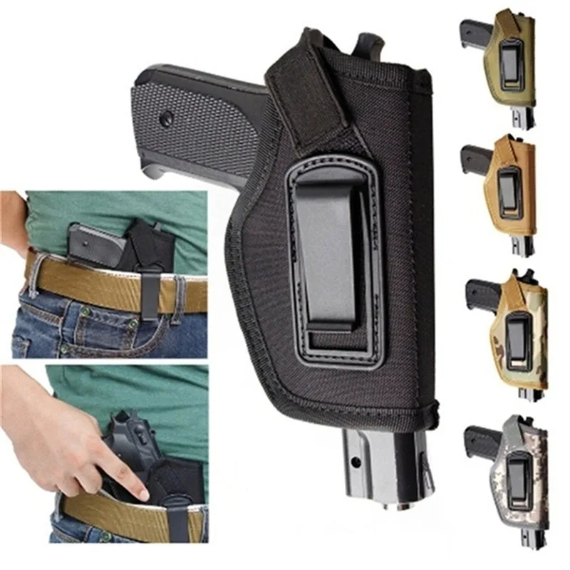 

Universal glock Gun Holster Metal Clip Hunting Belt Concealed Carry IWB OWB Holsters for All Size Subcompact Handguns
