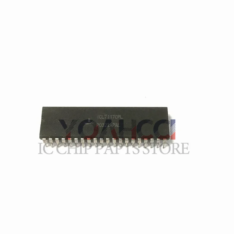 ICL7117CPL 5pcs/lots, DIP40 Single ADC Dual Slope 3 1/2Digit LED 40-Pin PDIP Integrated IC Chip Original in stock