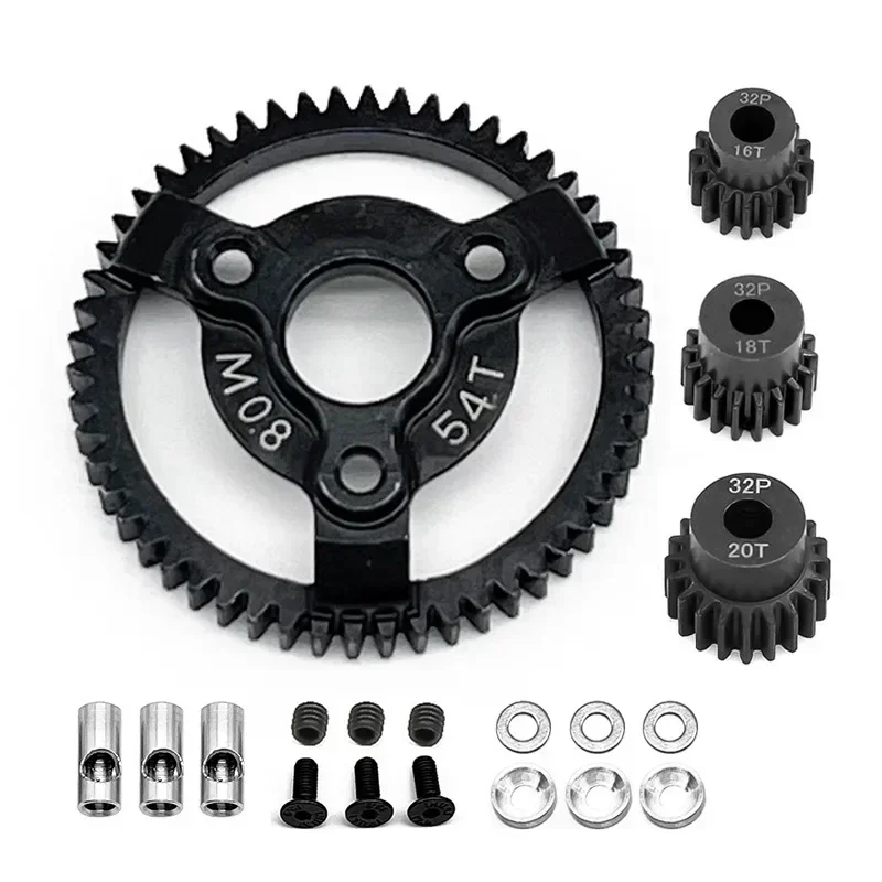 Harden Steel Spur Main Gear 50T 52T 54T 56T 58T 32Pitch 0.8M 6842 6843 3956 for RC Car 1/10 TRX Slash Stampede Rustler 4x4 VXL