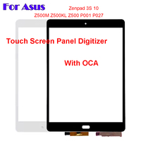 For Asus Zenpad 3S 10 Z500M Z500KL Z500 P001 P027 Touch Screen Panel Tablet Front Outer LCD Glass Lens With OCA