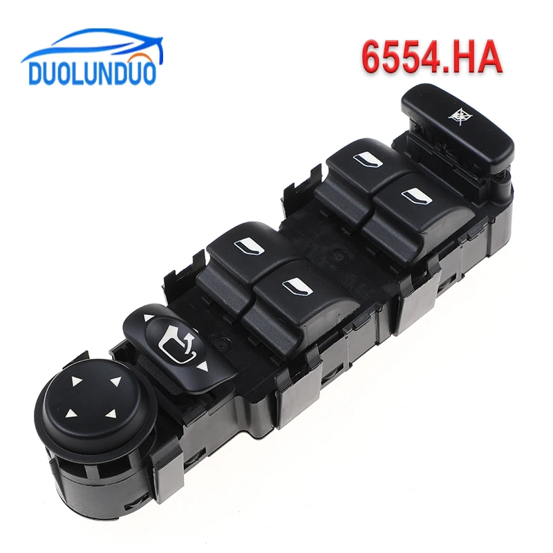 New Hight Quality 6pins Car Accessories 6554.HA 6554HA 6554.HA DZD Window Switch For 2007- 2013 Citroen C4 Grand Picasso