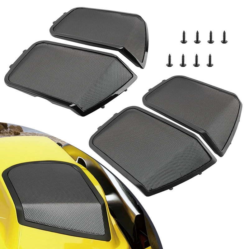 

Motorcycle Accessories Side Saddlebag Cover Vented Fairing Speaker Grill For Touring Road King Electra Street Glide 1994-2013