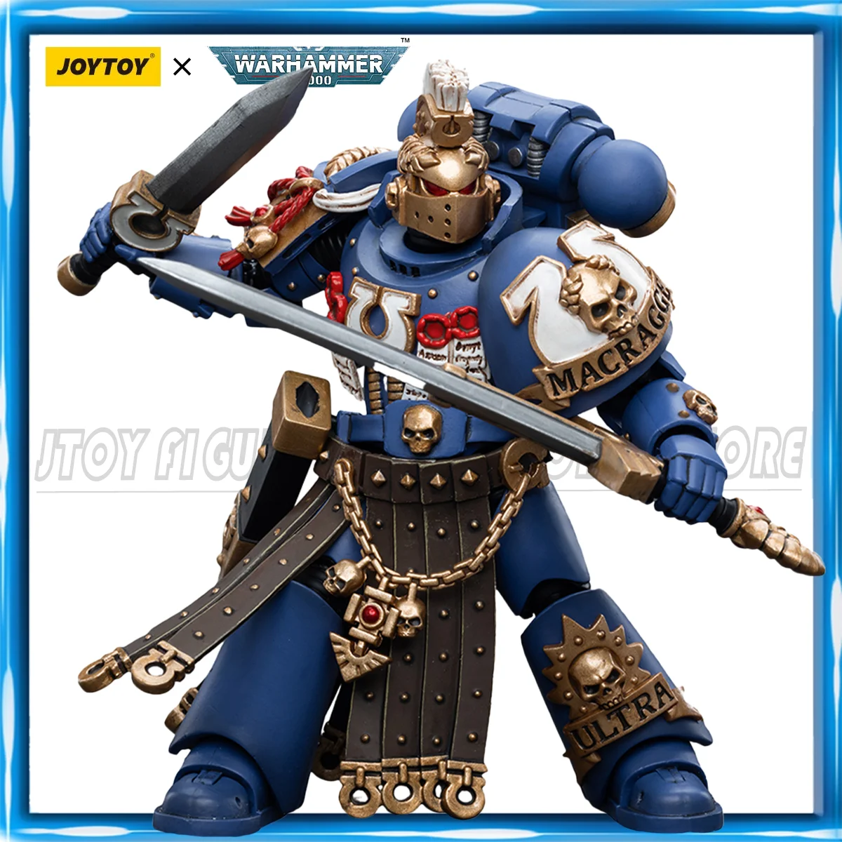 

[Pre Order] JOYTOY Warhammer 40K 1/18 Action Figure Ultramarines Honour Guard Chapter Champion Anime Figures Toys Model