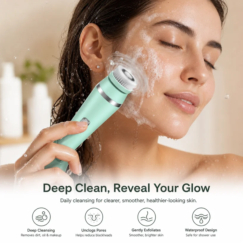 Electric Face Cleanser Brush - Электрическая щетка для очищения лица 4
