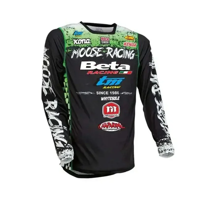 MEN'S LONG-SLEEVED T-SHIRT MOTOCROSS RIDING JERSEY MOUNTAIN BIKING OUTDOOR SPORTS FITNESS SHIRT LOOSE CLOTHING