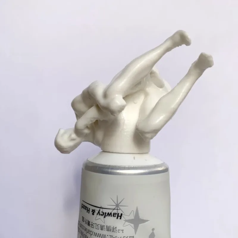 Thinker Shit Villain Toothpaste Gadget Creative Funny 3D Printing Toothpaste Head Toothpaste Cap Small Gift