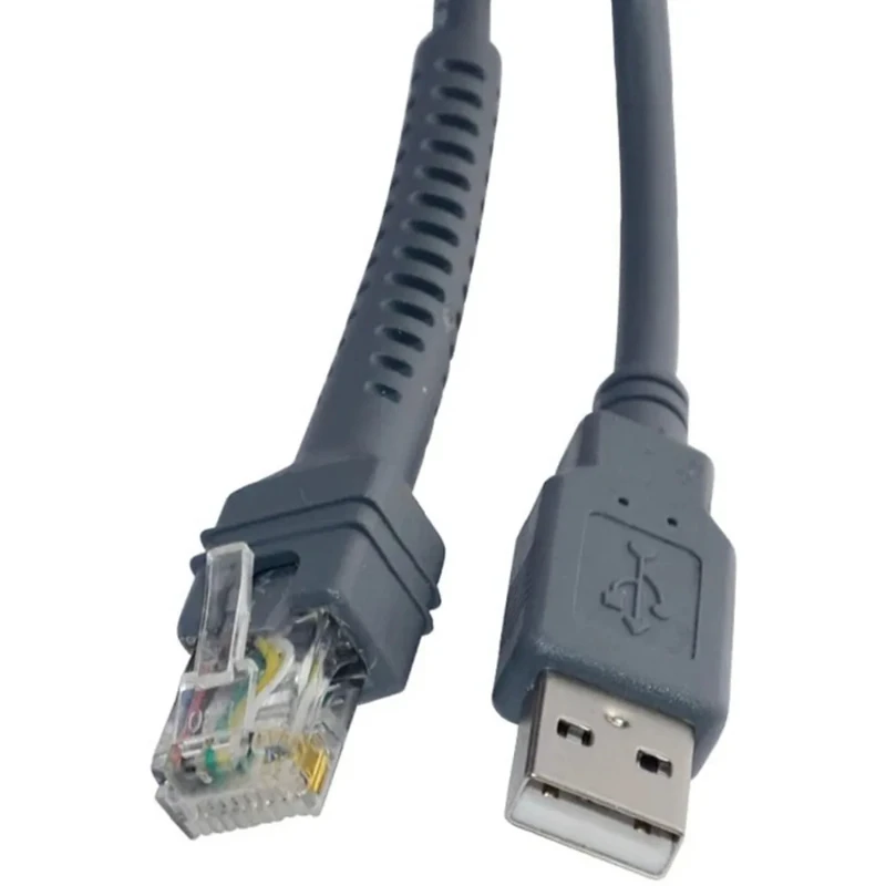 Usb A Male To Rj50 Cable Rj50 Male To Usb Male Adapter Line Usb Rj50 Barcode Scanner Printer Ls2208 1203 7708 4008i Ls4208 Cable