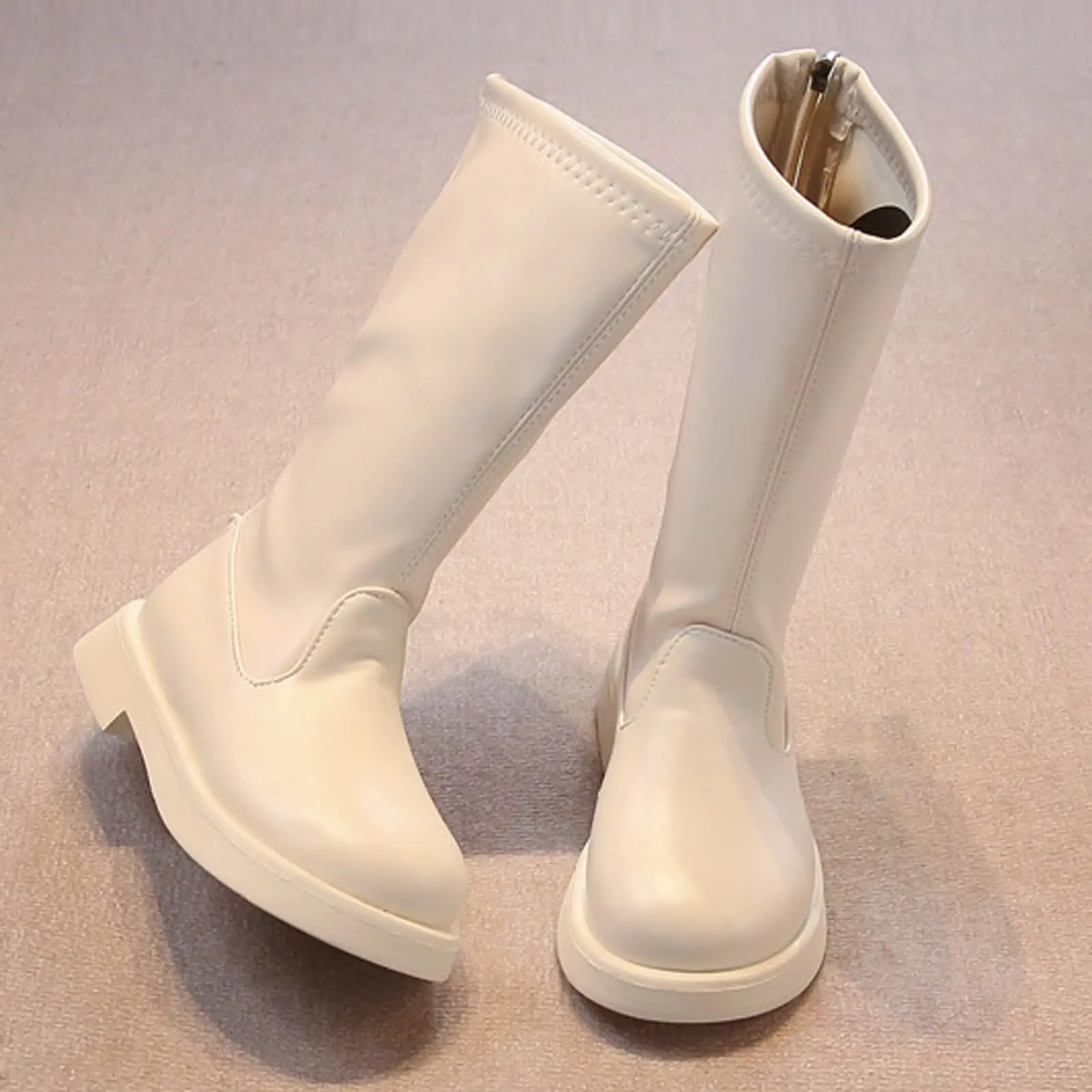 

Children Comfortable Long Boot Girl Daily Elegant Temperament Cozy Boot Outdoor Party Event Non Slip Soft Casual Style Boot