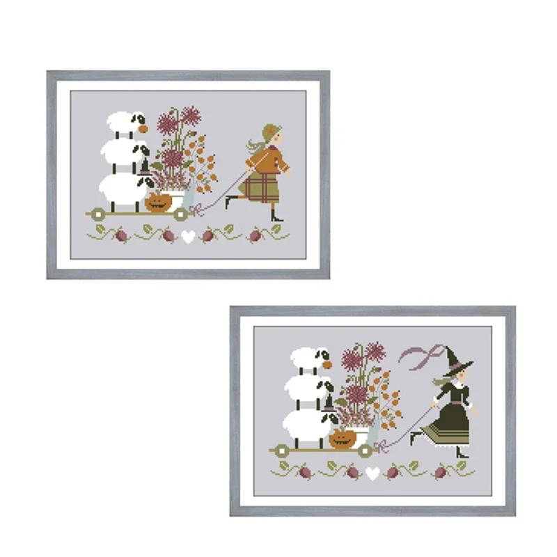 

Осенняя доставка наборы для вышивки крестиком с мультяшным рисунком 18 карат 14 карат 11 карат Серебристая ткань хлопчатобумажная нить Набор для вышивки своими руками