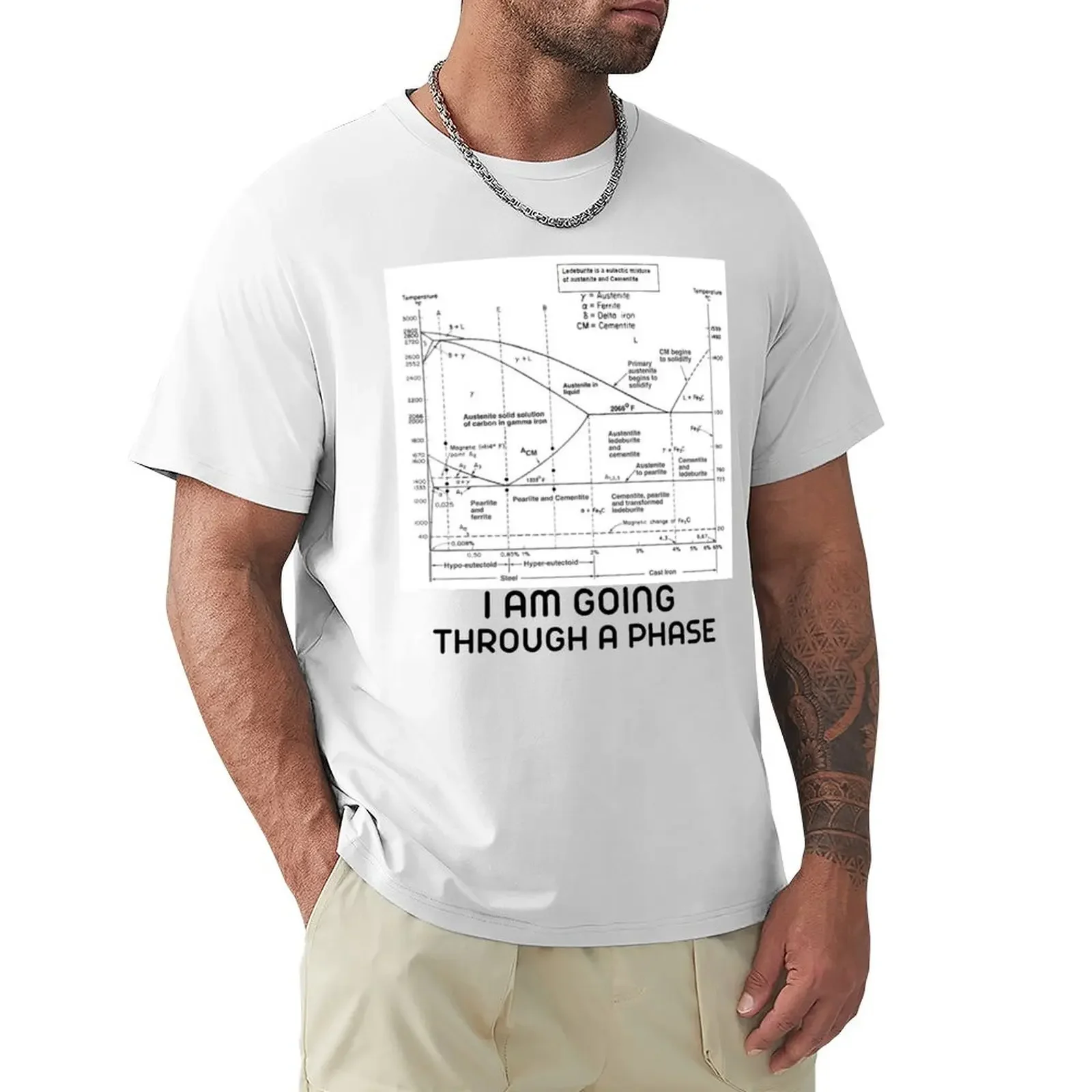 I AM GOING THROUGH A PHASE, Iron Carbon Phase Diagram Gift T-shirt sublime for a boy men t shirt