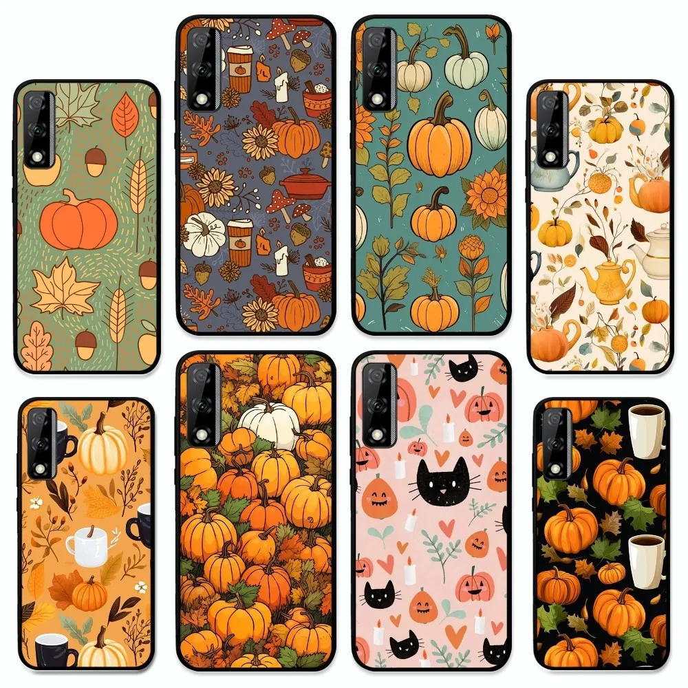 

Autumn leaves fall fox pumpkin Halloween Phone Case For Huawei Y9 6 7 5 Prime Enjoy 7s 7 8 plus 7a 9e 9plus 8E Lite Psmart Shell