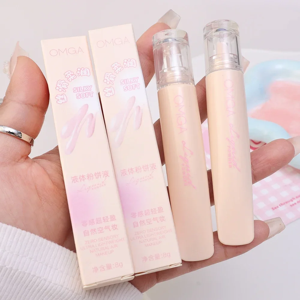 Matte Smooth Liquid Foundation Concealer Lasting Oil-Control Face Foundation Full Coverage Concealer Waterproof Contour Makeup