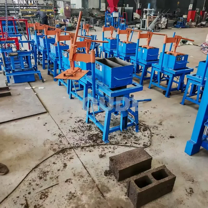 Manual cinder brick making machine Cement brick making machine Vibration 220V hollow brick making machine