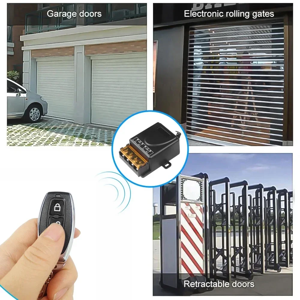 مفتاح ذكي لاسلكي للتحكم عن بعد RF 433Mhz التيار المتناوب 75-220 فولت 30A مرحل تيار عالي لمحرك مضخة المياه مصباح ليد الوصول إلى الباب #3