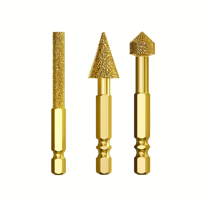7pcs Diamond Grinding Head Tile Rotary File Polishing Head for Iron, Stainless Steel, Ceramic, Tile, Fits Drill    GJ3399