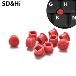 10pcs Laptop Nipple Rubber Mouse Pointer Cap for IBM Thinkpad Little TrackPoint Red Cap for Lenovo Keyboard Trackstick Guide