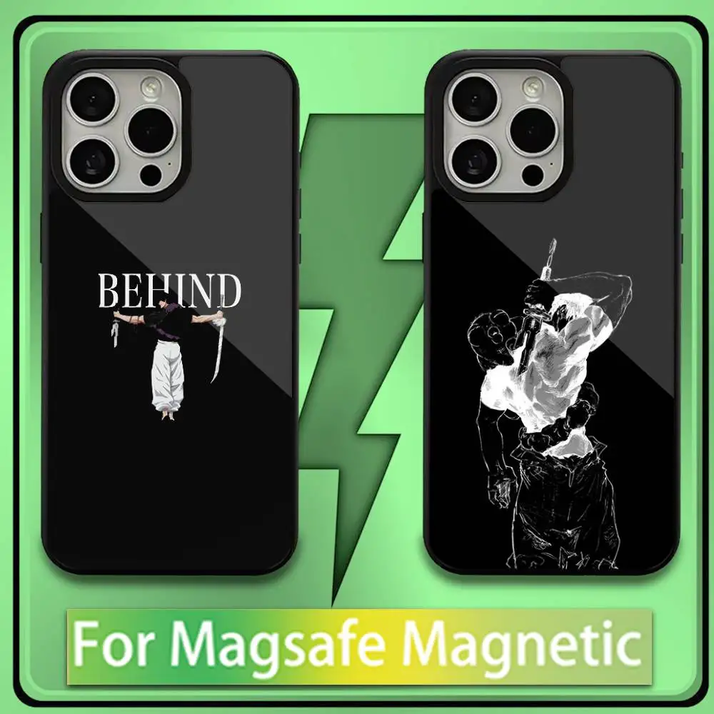 

Toji Fushiguro Jujutsu Kaisen Phone Case For iPhone 16,15,14,13,12,11,Plus,Pro,Max,Mini Soft Magesafe Magnetic Wireless Charge