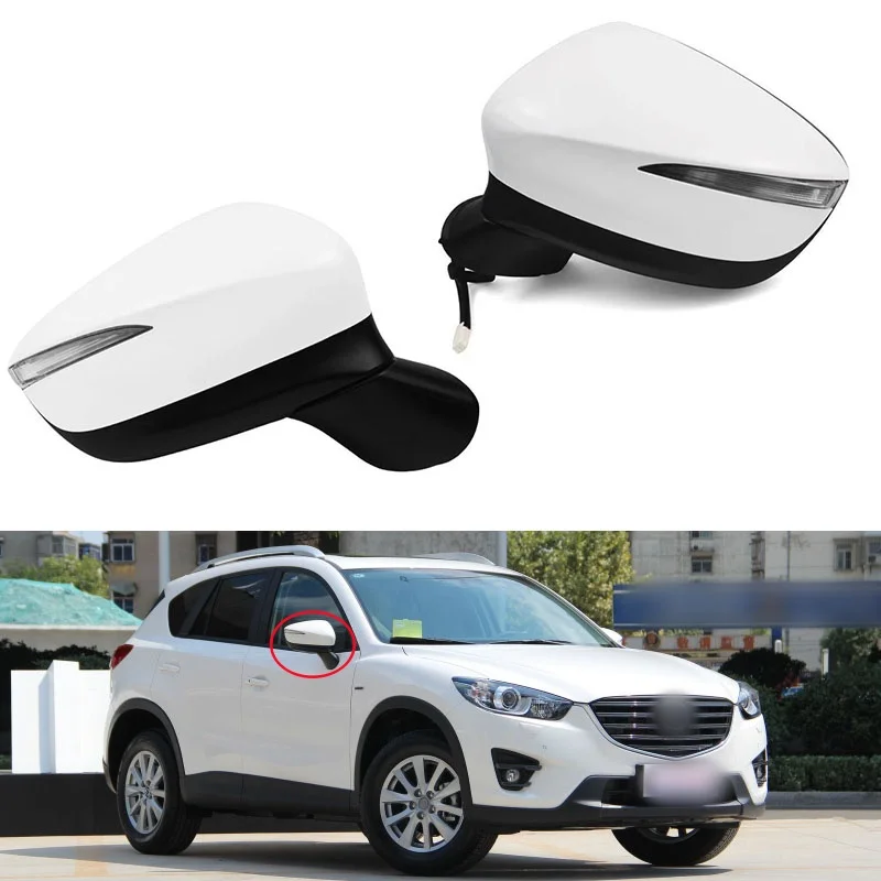 For Mazda CX-5 CX5 2015 2016 9-PINS Car Rearview Mirror  Assy With Electric Angle Adjust Folding Heating Blind Spot Monitoring