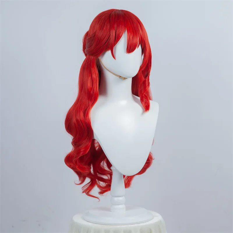 Crash, Star Dome Railway, Himeko Cos Parrucca Parrucca cosplay anime con capelli ricci lunghi rossi