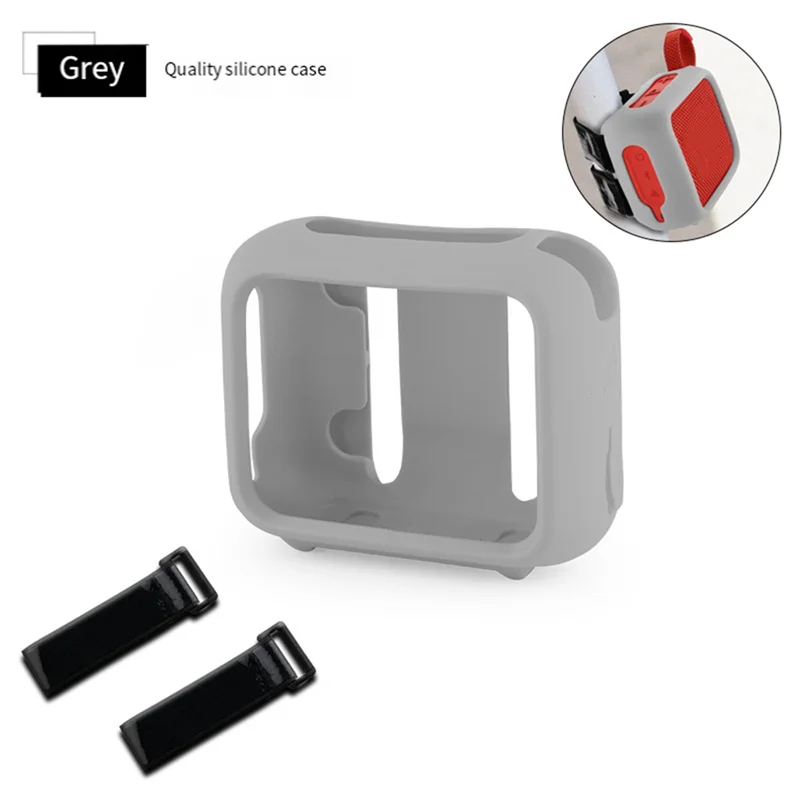 

N82R Protective Silicone Case For Go 4 Shockproof Case With Mounting Strap Ideal For Transporting Your Speaker C