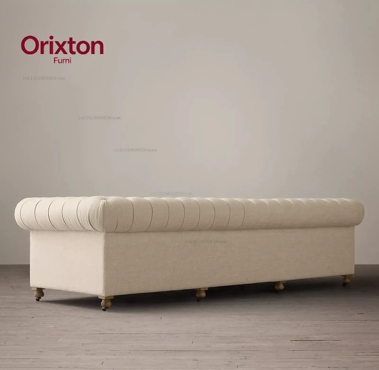 Luxus-Stil Indoor-Sofa Wohnzimmermöbel  Knopfleiste Stoffe Sofas aus Samt