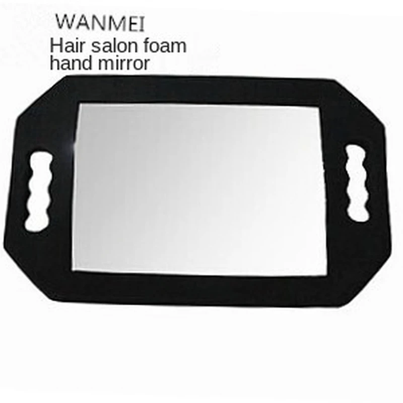 1pcsMirror Wall Mount Makeup Mirror Back Mirror Shockproof Foam Square Mirror Hair Salon Back Mirror Salon Hairdressing Supplies