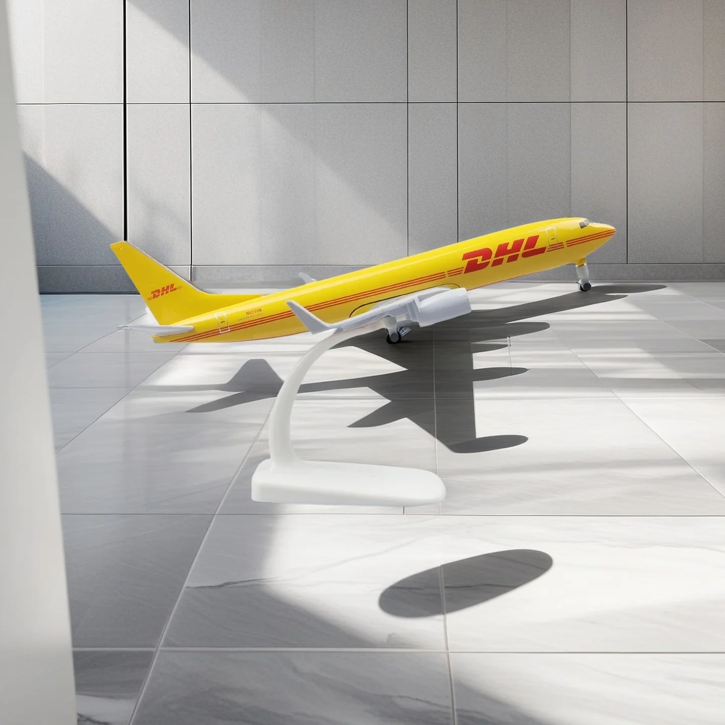 B737 737 Airlines Airplane Model DHL 20cm Alloy Metal Diecast Air Plane Model Aircraft Airplanes Decoration