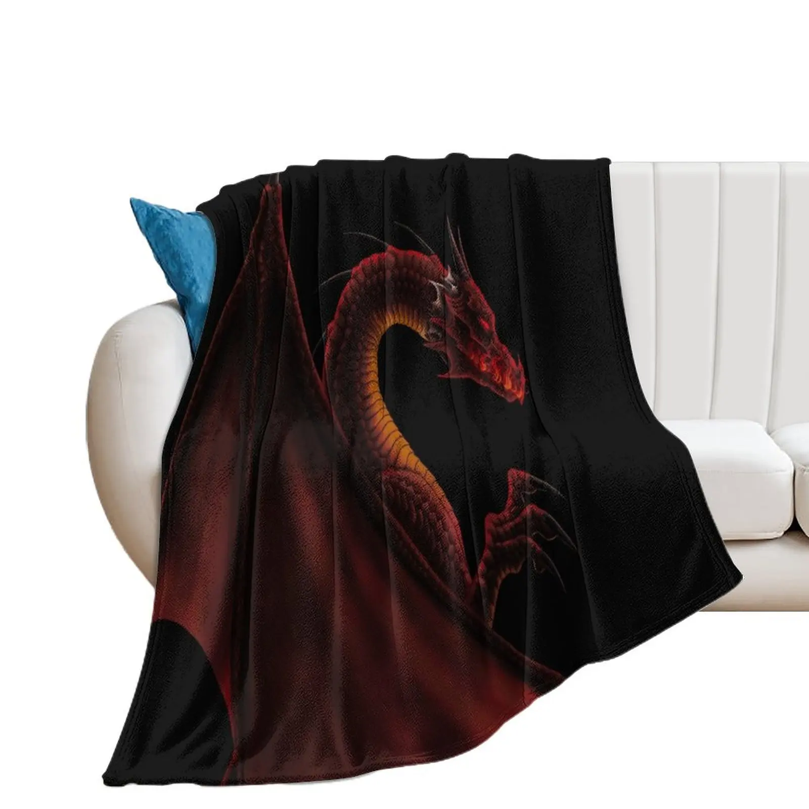 

Red dragon Throw Blanket Stuffeds Thins Cute Hairy Blankets