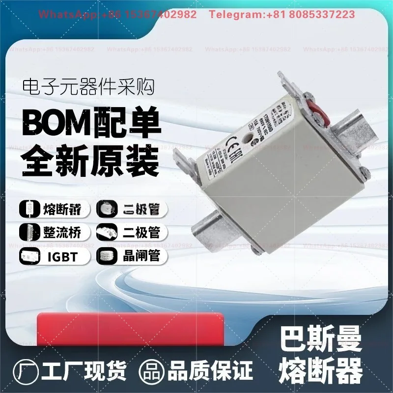 170M1567D High Speed Square Fuse 100A 690V aR DIN 000 Dual Indicator for Semiconductor Converter Rectifier Drive Protection