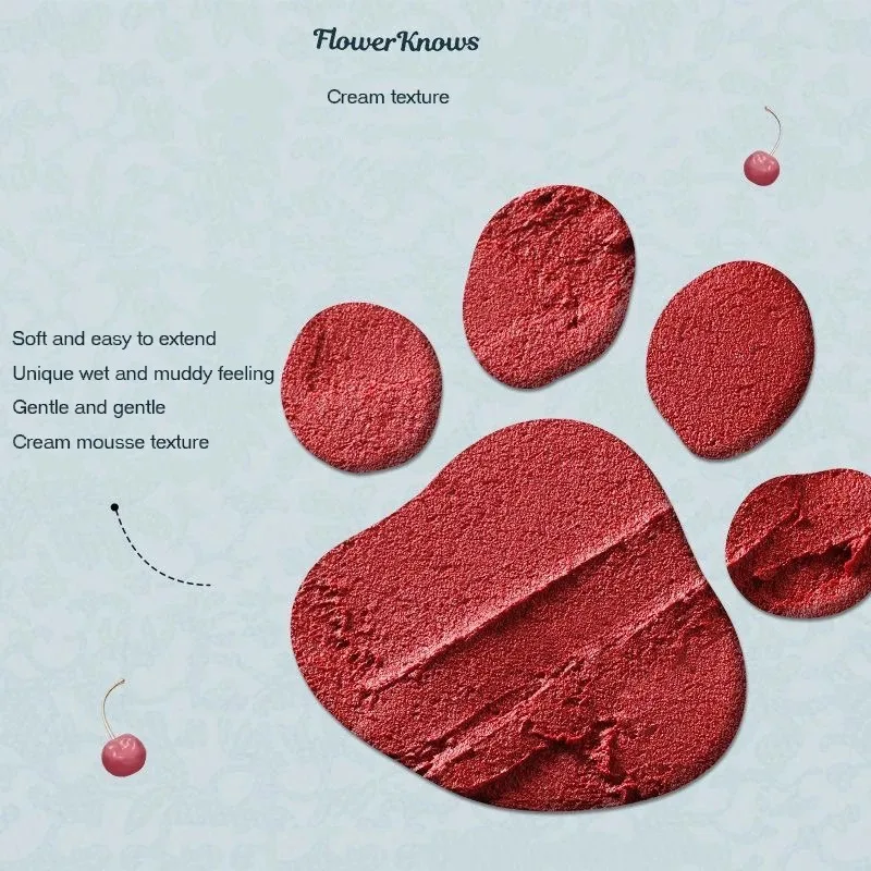 FlowerkWindows Never's Shop Collection Lip Romige Matte Lippenstift Natuurlijke Fluwelen Afwerking Hydraterende Vitamine E Make-up Set Lip Modder