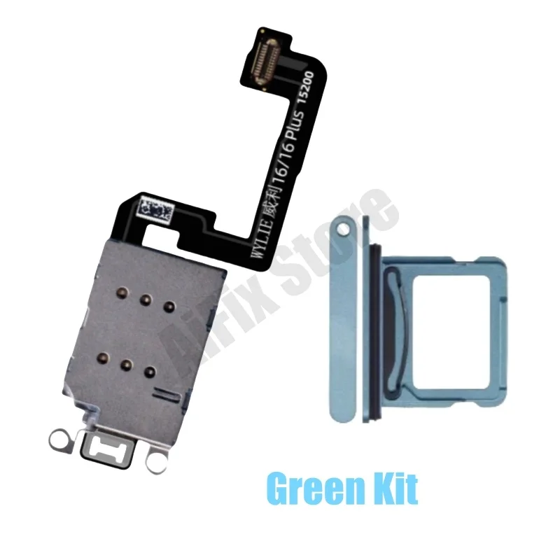 For iPhone 16 16plus Esim Modify to Sim Adapter with Outside Dual Sim Card Tray Need Drill Hole