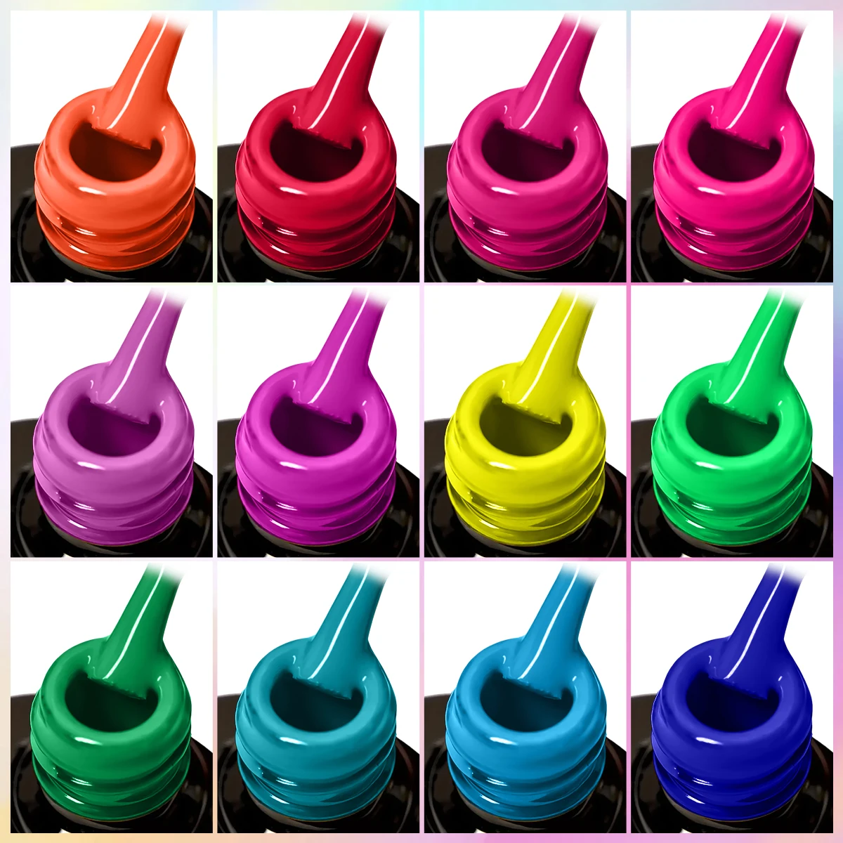 زجاجة فردية من فادين 7 مل، طلاء أظافر جل عالي التشبع بلون نقي، مخطط ألوان الدوبامين المبهر، تصميم أنيق، جل طلاء أظافر عالي الجودة، مناسب للاستخدام اليومي، سهل التركيب والإزالة، جل طلاء الأظافر الاحترافي للأشعة فوق البنفسجية، مناسب لصالونات الأظافر #2