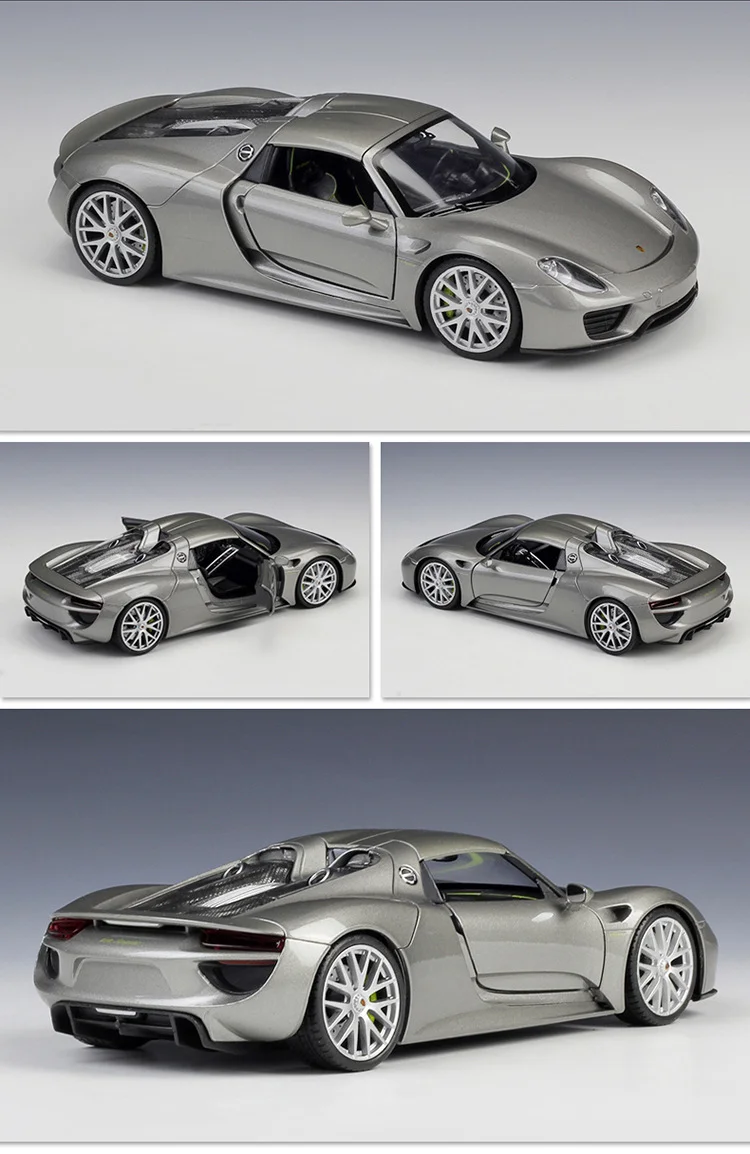Welly 1:24 Porsche 918 Legierung Sportwagen Modell Druckguss Metall Rennwagen Fahrzeuge Modell Simulation Sammlung Kinder Spielzeug Geschenk – Detail 5