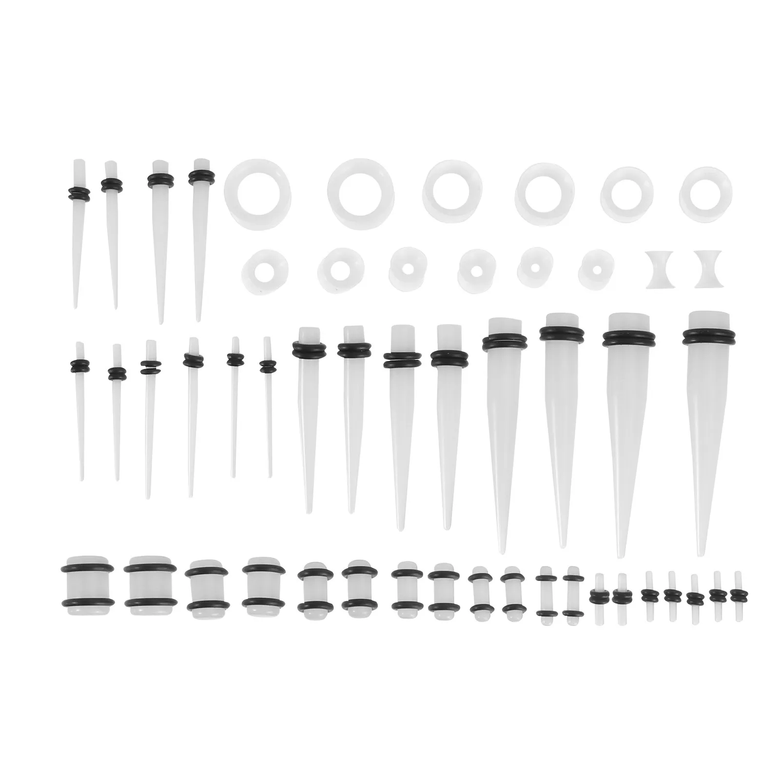 

50Pcs Ear Piercing Jewelry Acrylic Auricle Piercing Studs Long-Lasting Chic Ear Accessories Daily Party Decoration