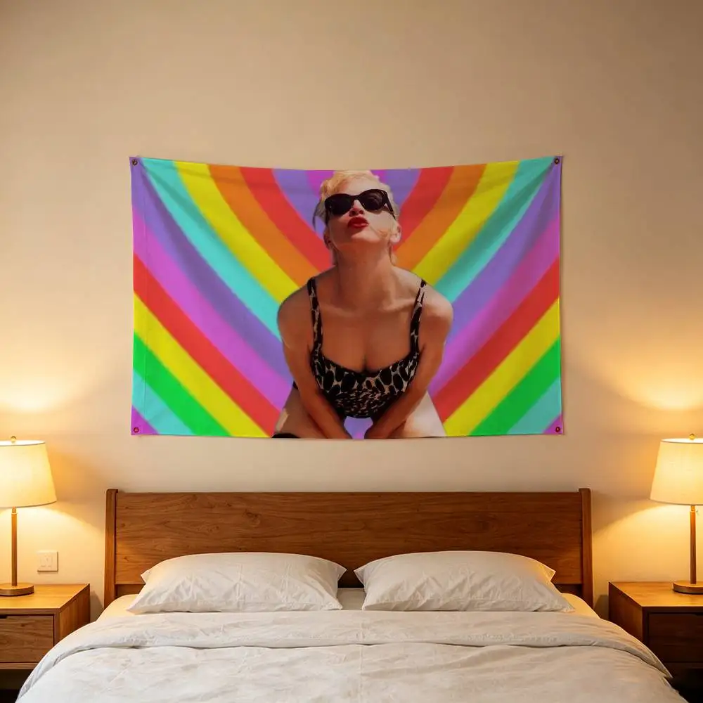 M-Madonna Confessions I Feel So Free Flag Digital Printing Banner for Garage Wall Out Door Decoration