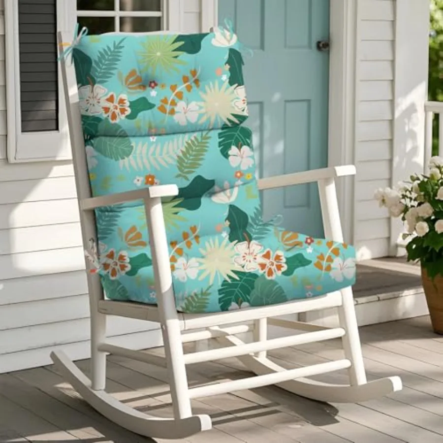 

Rocking Chair Cushion Waterproof Chairs Cushions for Adirondack Chairs Patio Couch High Back Thicked Cushions Outdoor and Indoo